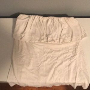 Lilly Pulitzer white ruffle tube top